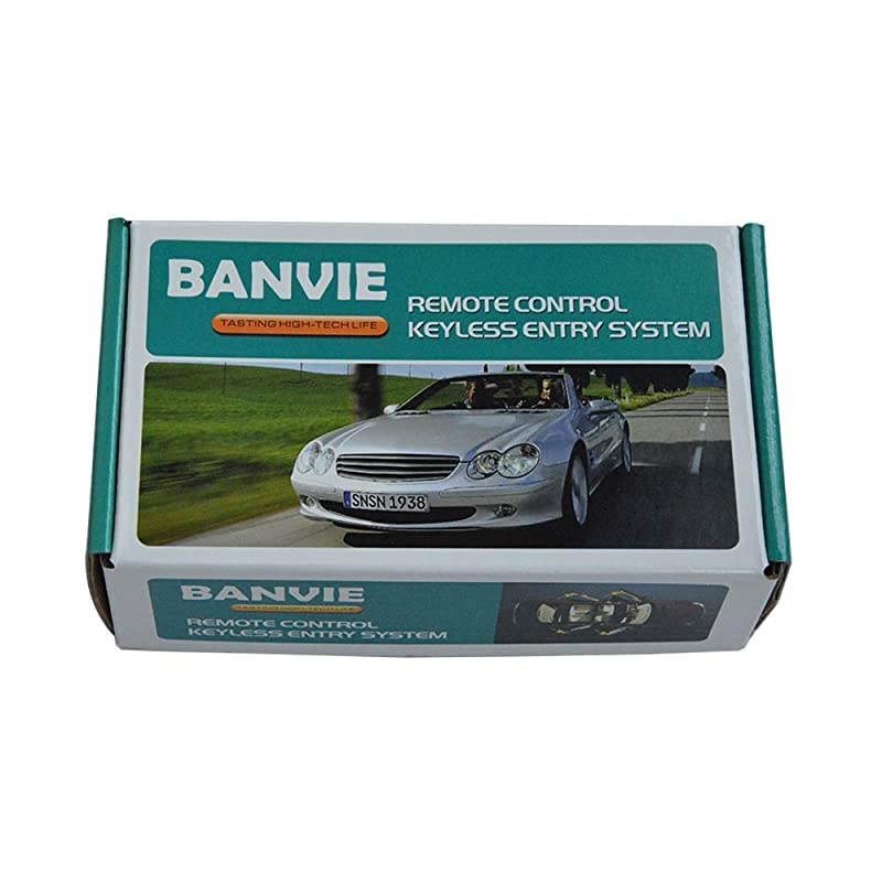 Car Keyless Entry System for Central Door Lock with 4 Button Remote Control Transmitter