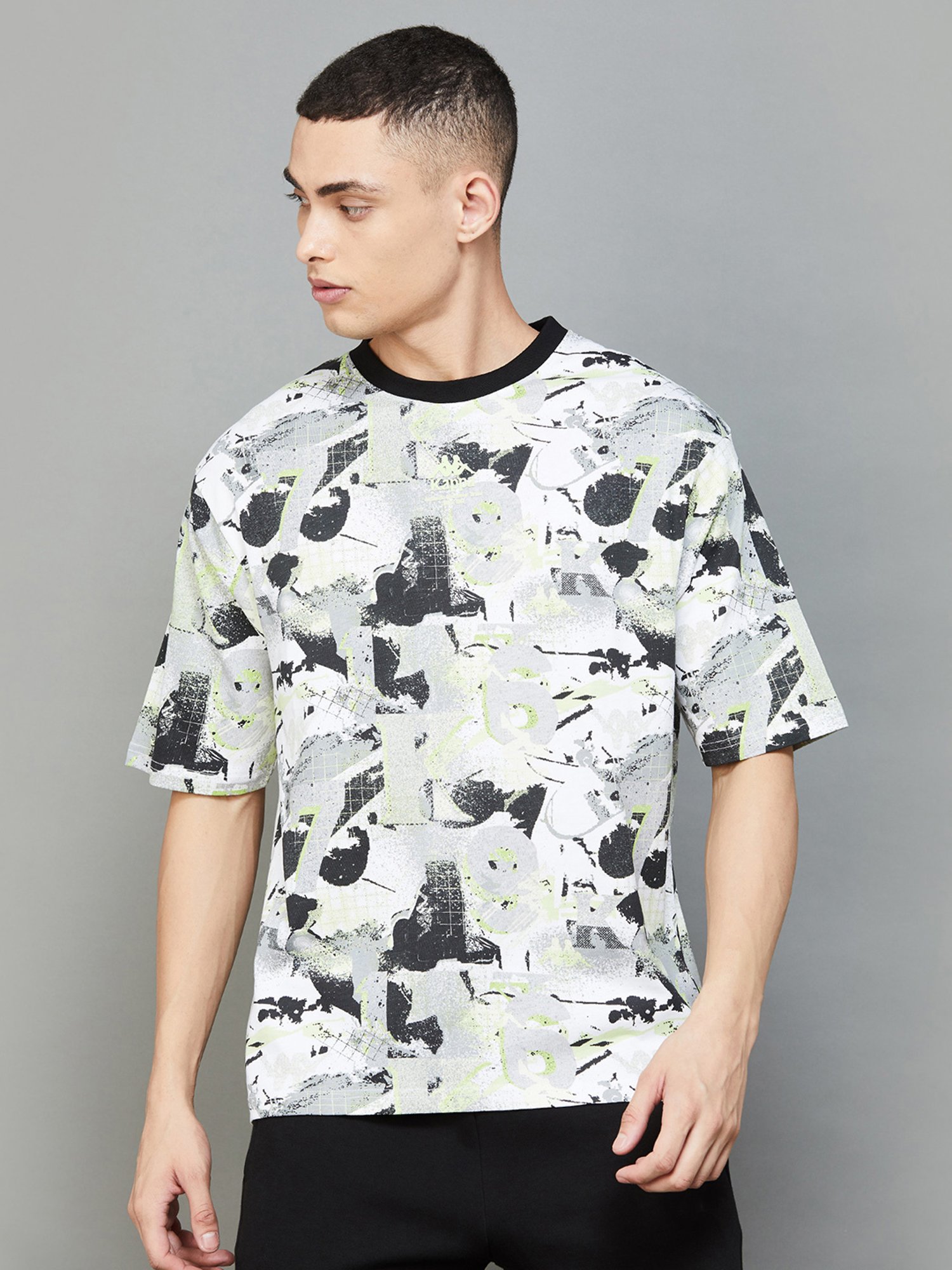 KAPPA Multicolor Regular Fit Printed Sports T-Shirt
