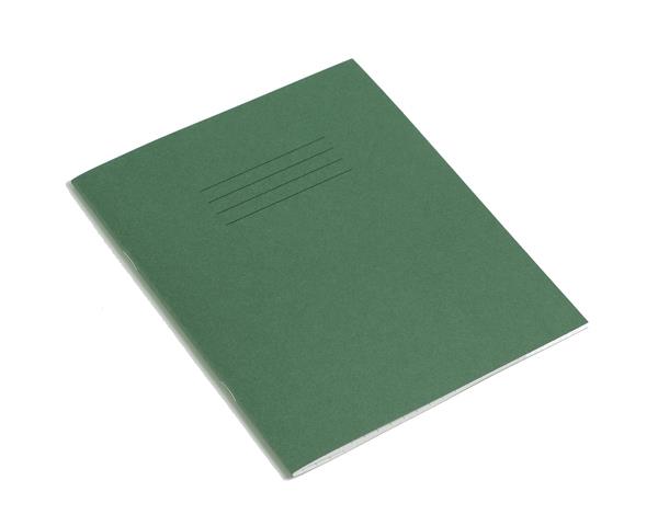 Rhino Exercise Book, 8 x 6.5 Inches, 48 page,  7mm squares, Green Cover  (Pack of 10)