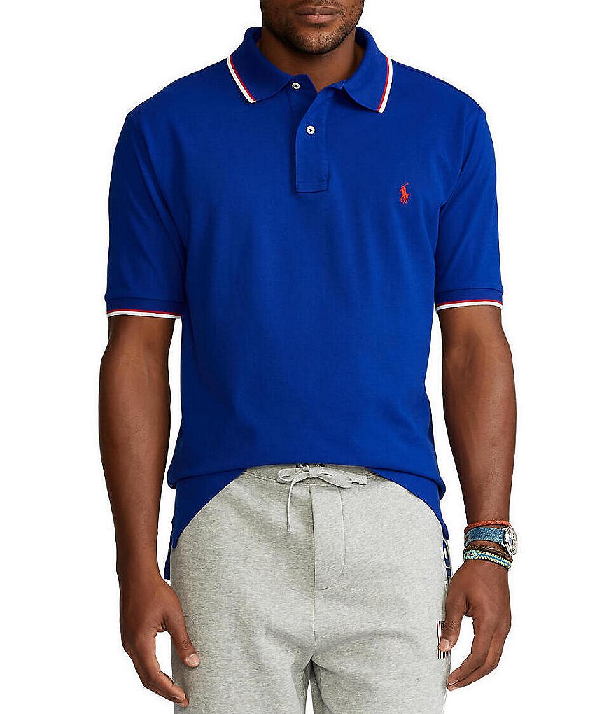 Polo Ralph Lauren Big & Tall Tipped Mesh Short-Sleeve Polo Shirt
