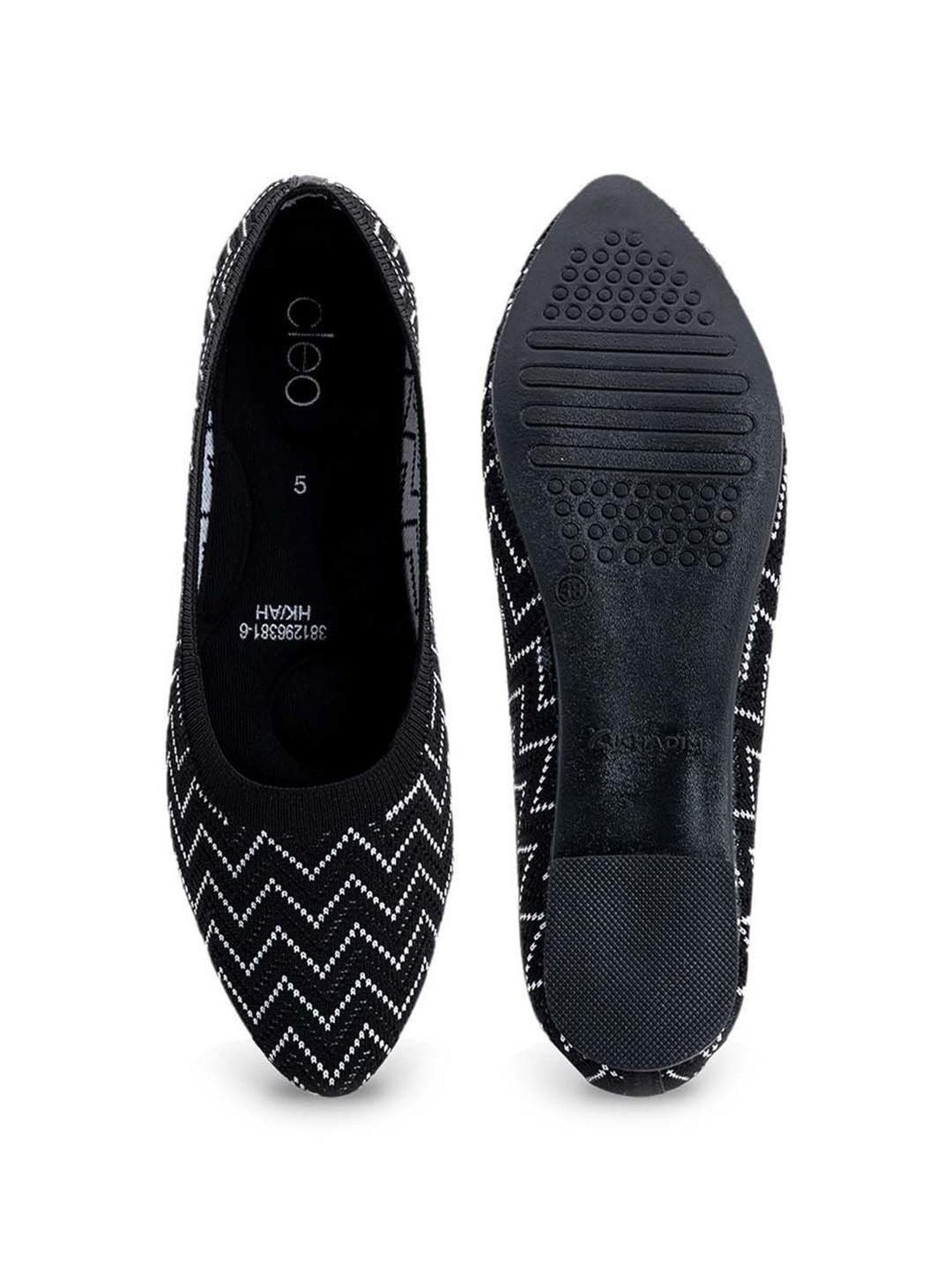 Cleo by Khadim's Women's Black Flat Ballets
