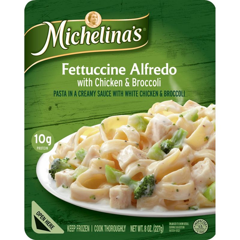 Michelina's Fettuccine Alfredo with Frozen Chicken & Broccoli - 8oz