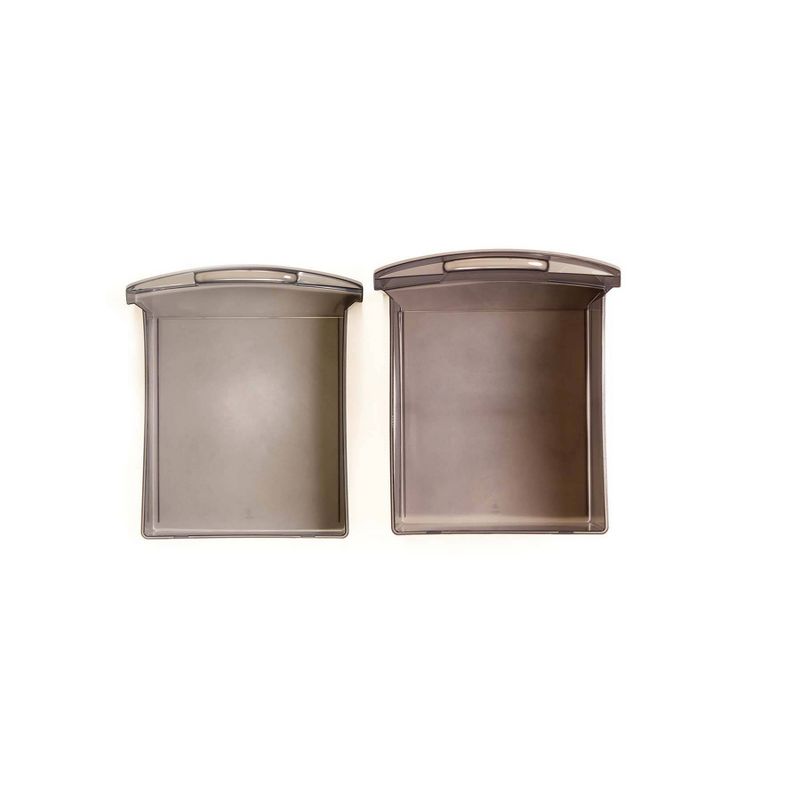 Homz 4-Drawer Medium Rolling Storage Cart - Black with Smoke Drawers