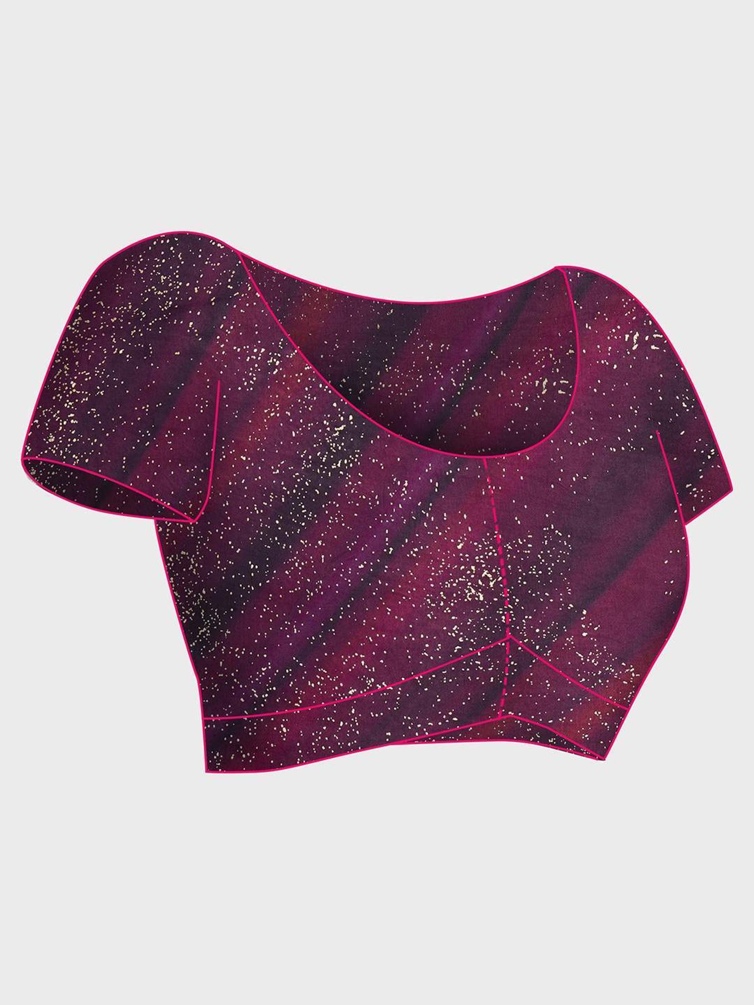 navyasa by liva Purple Printed Saree With Unstitched Blouse