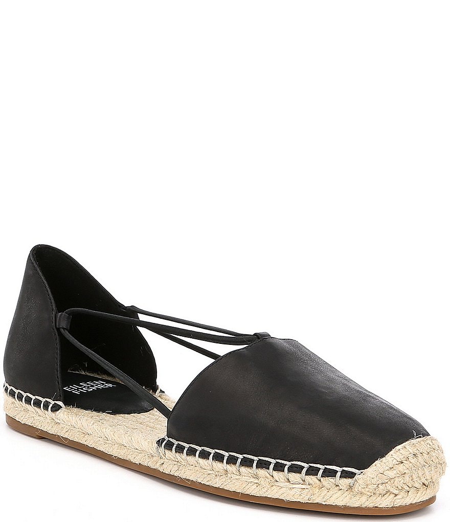 Eileen Fisher Lee Espadrille Leather Flats