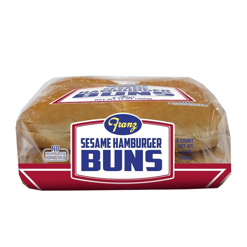 Franz Sesame Cluster Hamburger Buns - 15oz