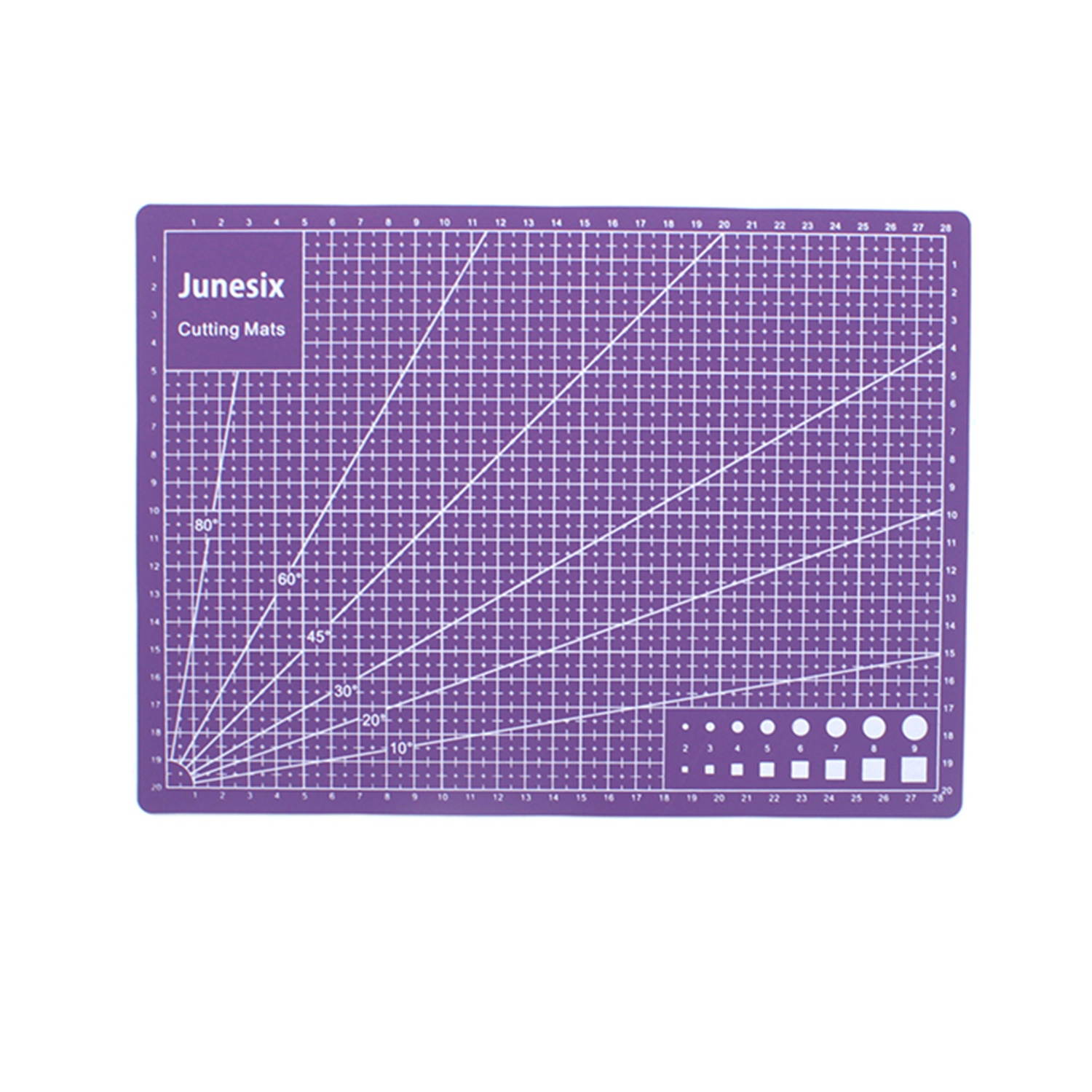 30 * 22cm Self Healing Cutting Mat Double-sided A4 Non-slip PVC Cutting Mat Board with Grid Lines Angles Design Art Supply for Scrapbooking Arts & Crafts Projects