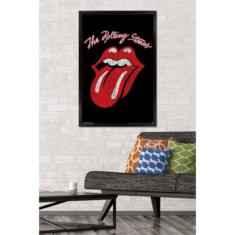 Rolling Stones - Classic Logo Framed Poster Trends International