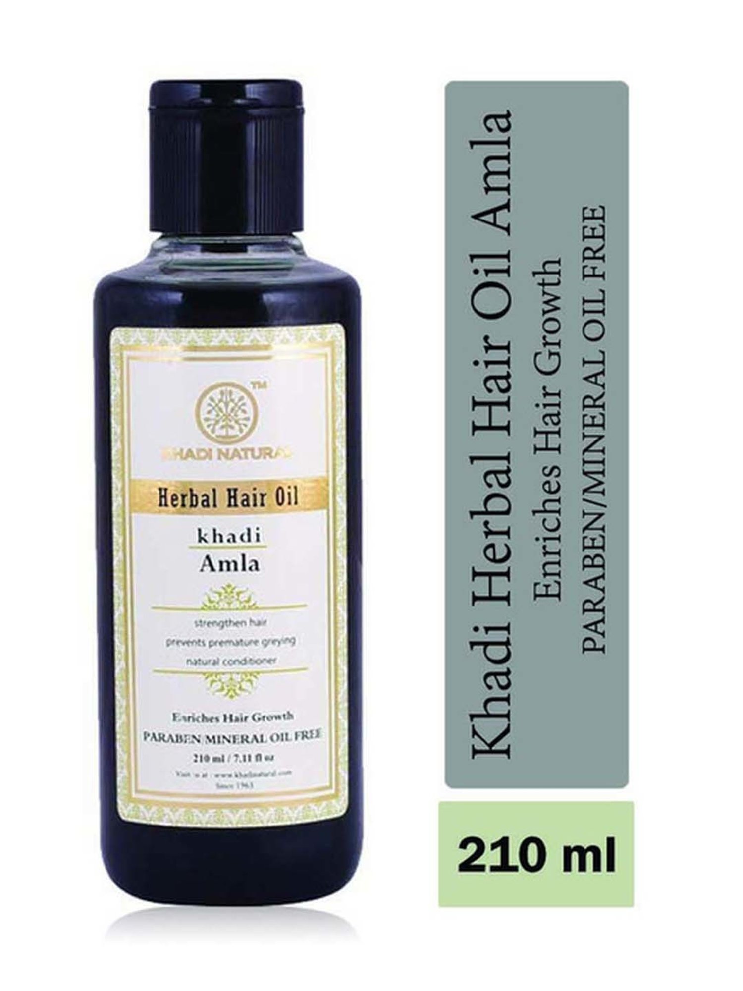 Khadi Natural Herbal Pure Amla Hair Oil - 210 ml