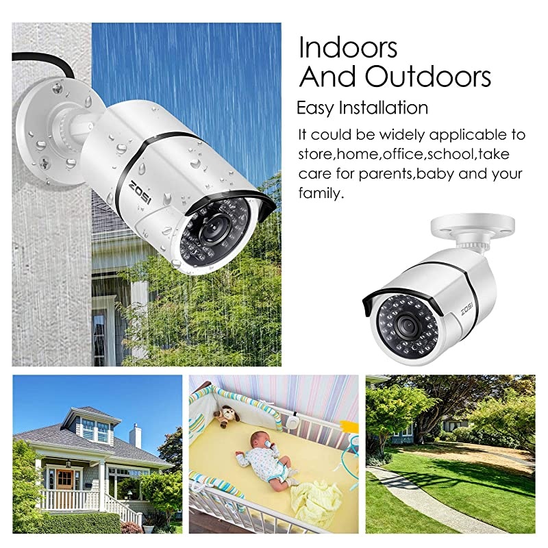 8CH 1080P Security Camera System with 1TB Hard Drive H.265+ 8Channel 1080P HD Video DVR Recorder and 8pcs 1920TVL 1080P Weatherproof Surveillance CCTV Cameras with 100ft/65ft Night Vision