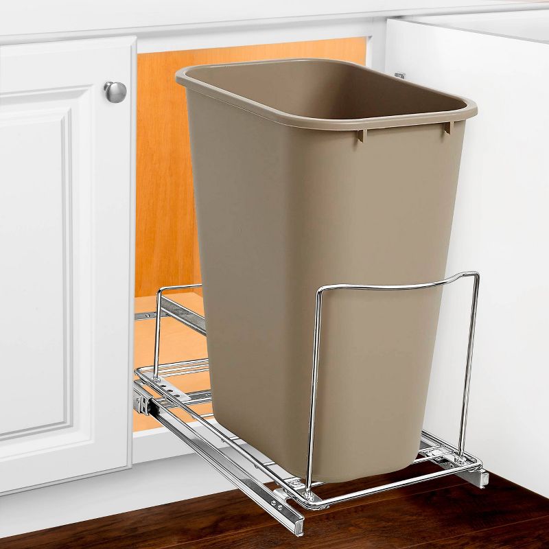 Lynk Professional Pull Out Bin Holder - Sliding Cabinet Organizer