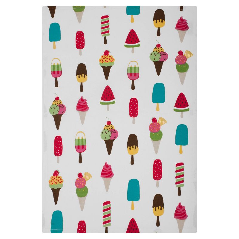2pk Designer Ice-Cream Print Kitchen Towels - MU Kitchen