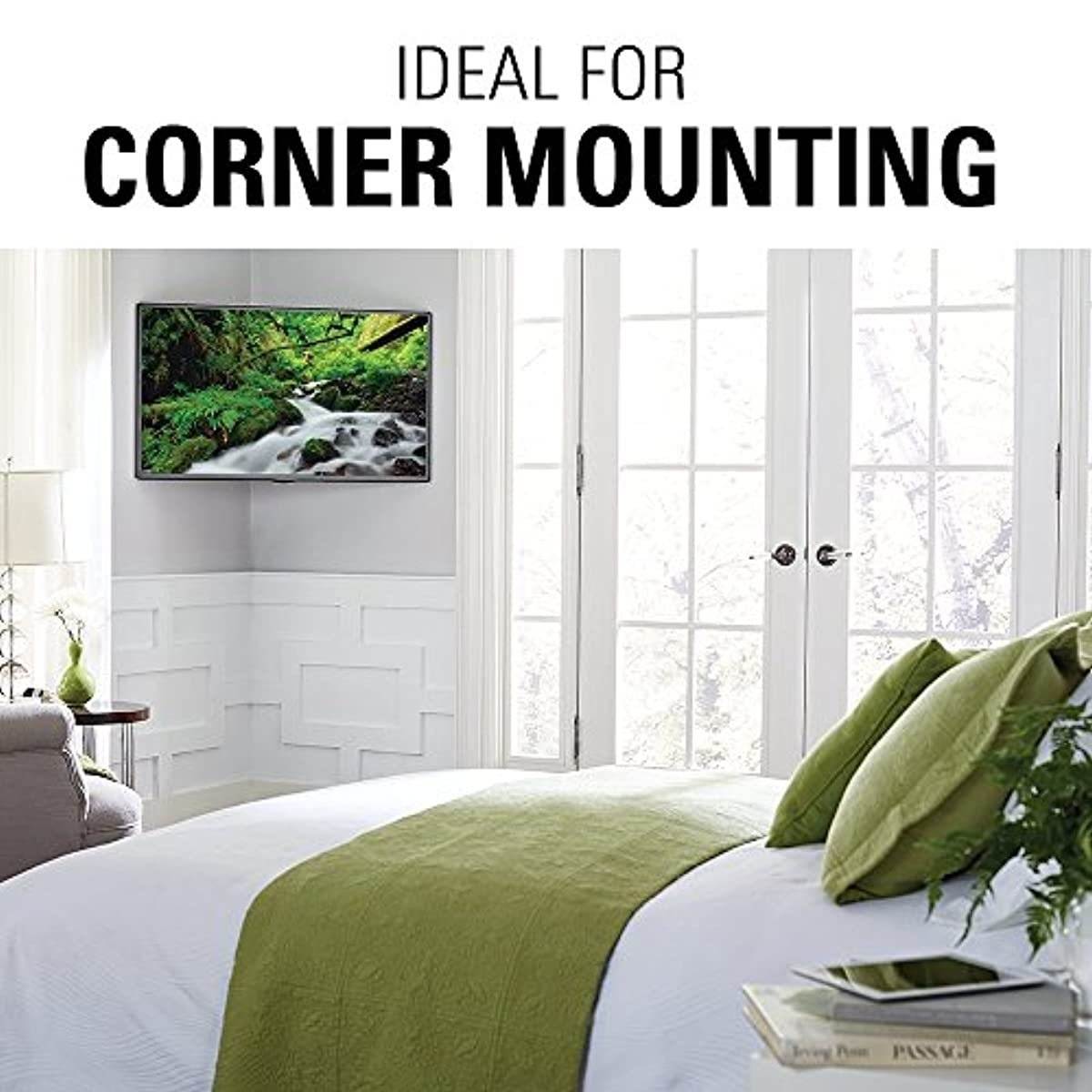 Sanus Premium Full Motion TV Wall Mount Bracket for 37"-50" TVs Features 15&ordm; of Tilt, 90&ordm; of Swivel, & Post Install Centering - Vmf620-B1