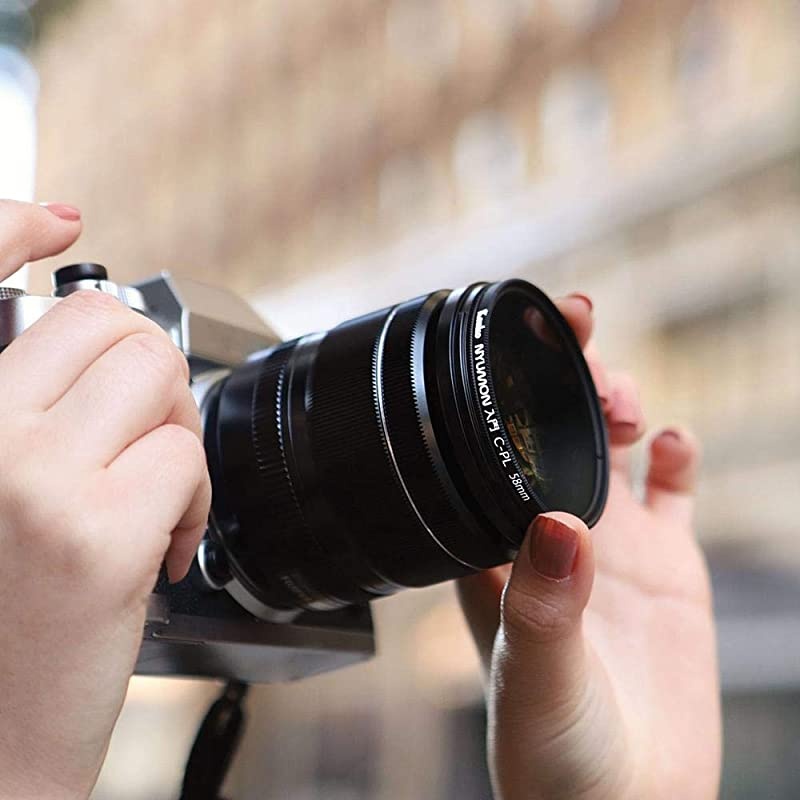 Nyumon Wide Angle Slim Ring 49mm Circular Polarizer Filter, Neutral Grey, compact (224950)