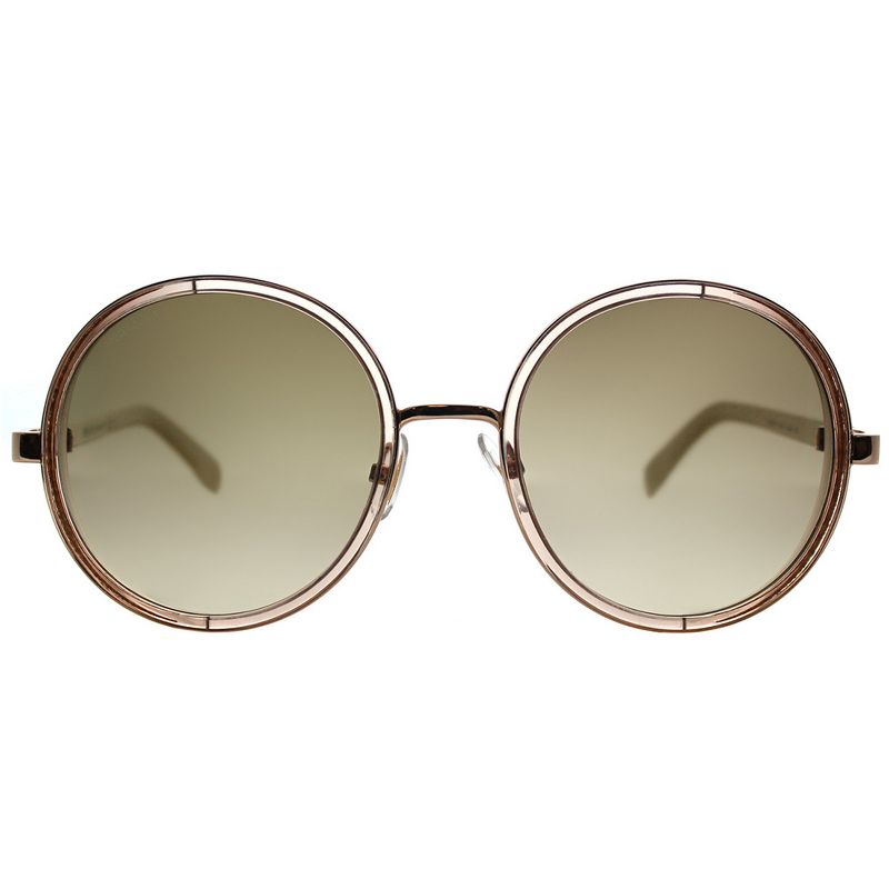 Jimmy Choo Andie/N/S 1KH Womens Round Sunglasses Gold Glitter 54mm