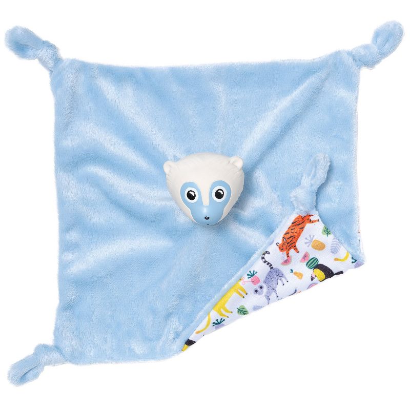 Manhattan Toy Fruity Paws Lemmy Lemur Baby Soothing Lovie with 100% Natural Rubber Head Teething Toy