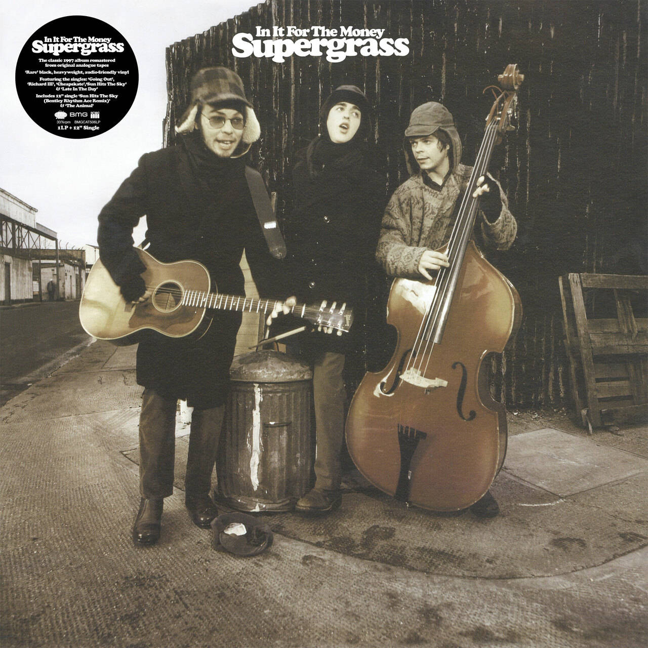 Supergrass In It For The Money 180g LP (Black Vinyl) & 140g 12" Vinyl Single (White Vinyl)