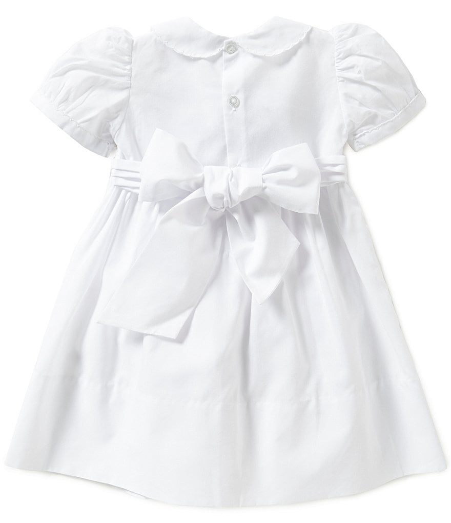 Friedknit Creations Little Girls 2T-4T Diamond Embroidered Smocked Dress