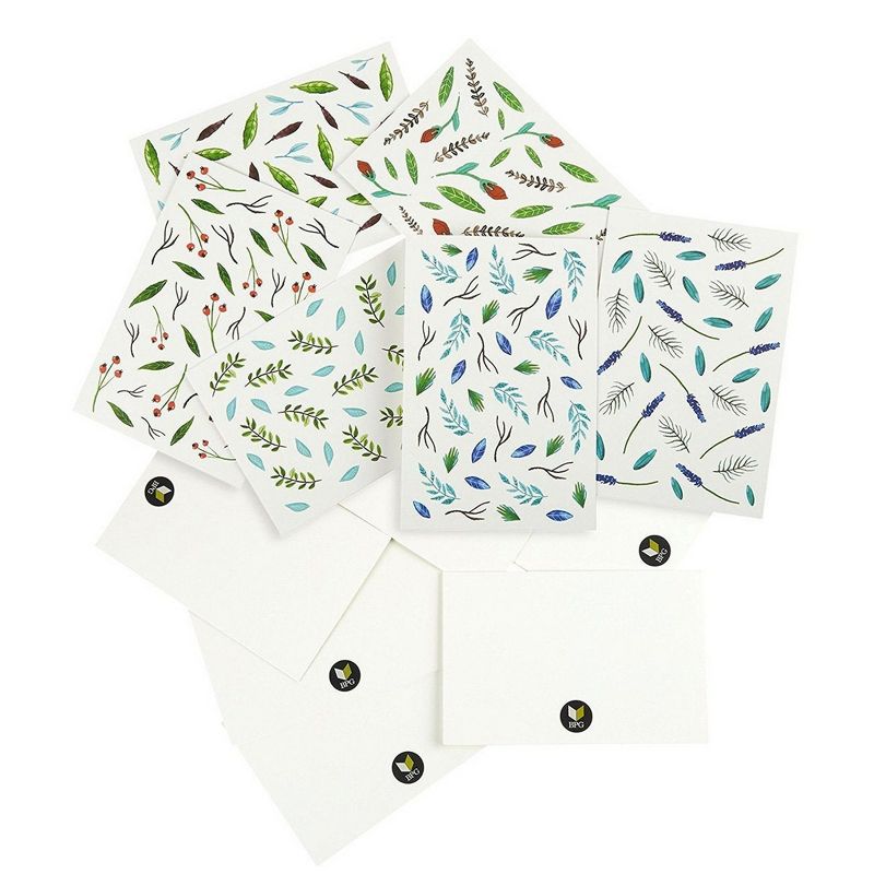 Best Paper Greetings 48 Pack Blank All Occasion Greeting Cards with Envelopes Bulk Boxed Set, Watercolor Leaves 4x6 in
