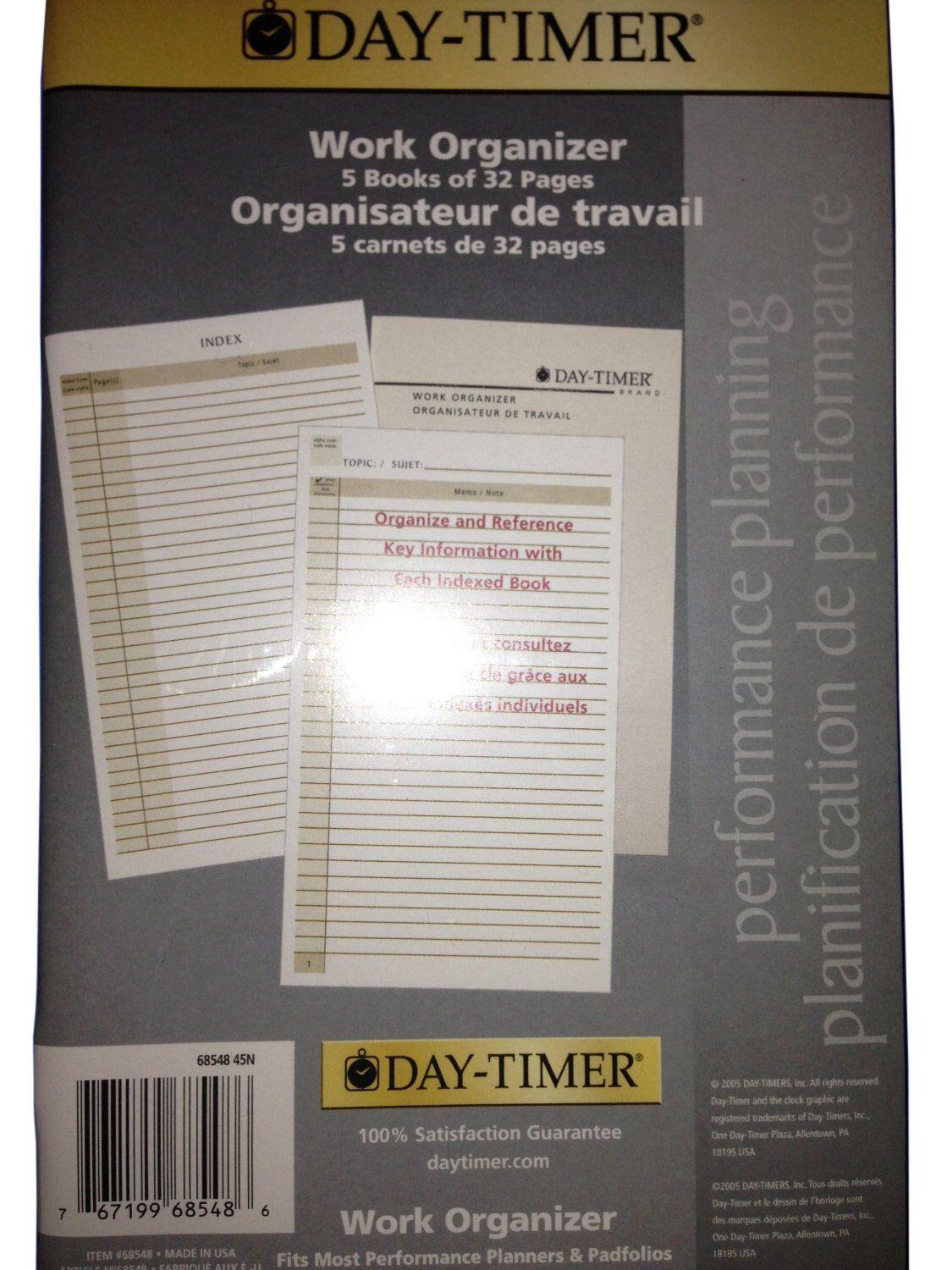 Day-timer Work Organizer 5" x 8 1/2" (127x216mm)