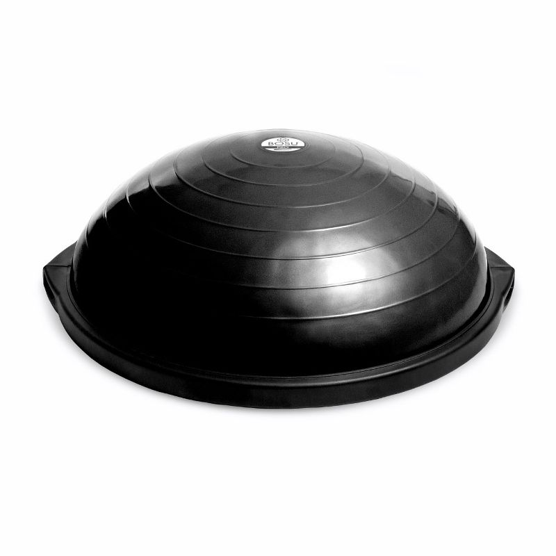 BOSU 26 Inch Pro Balance Trainer Ball Exercise Fitness Gym Equipment for Yoga, Sports, Personal Trainer, Rehabilitation, and Physical Therapy, Black