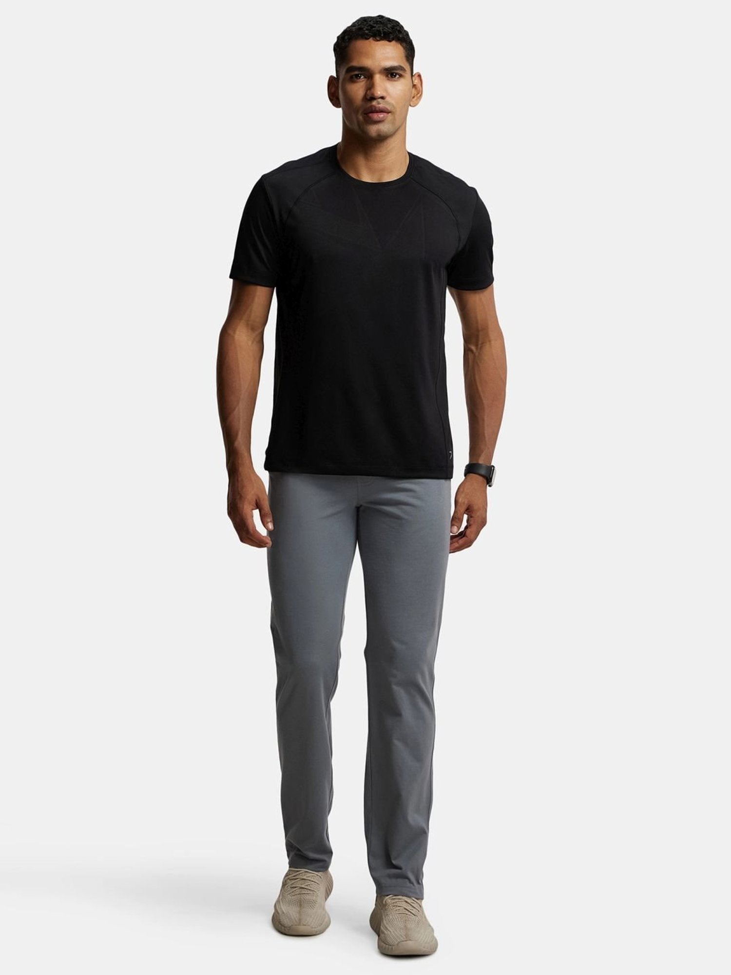 Basics Green Jogger Track Pant