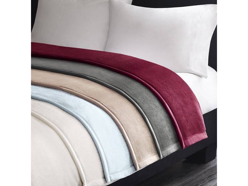 1 Pc Twin Polyester Flannel Fleece Bed Blankets Pink  - PiccoCasa