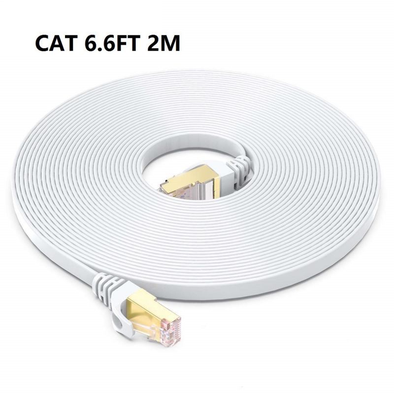 NEK Cat 8 Ethernet Cable 33 ft. 26AWG Heavy Duty High Speed RJ45 Patch Cord, Cat8 LAN Gold Plated 40Gbps 2000Mhz Network, Indoor, Outdoor & Weatherproof S/FTP UV Resistant for Router/Modem/Gaming