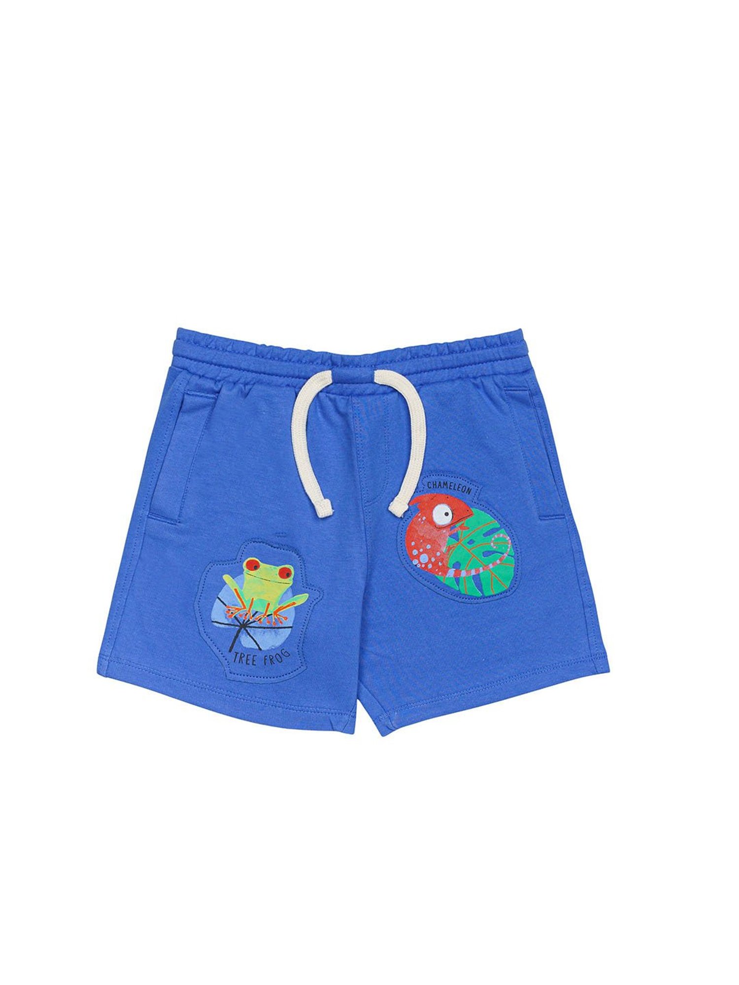 H by Hamleys Boys Royal Blue Printed Shorts
