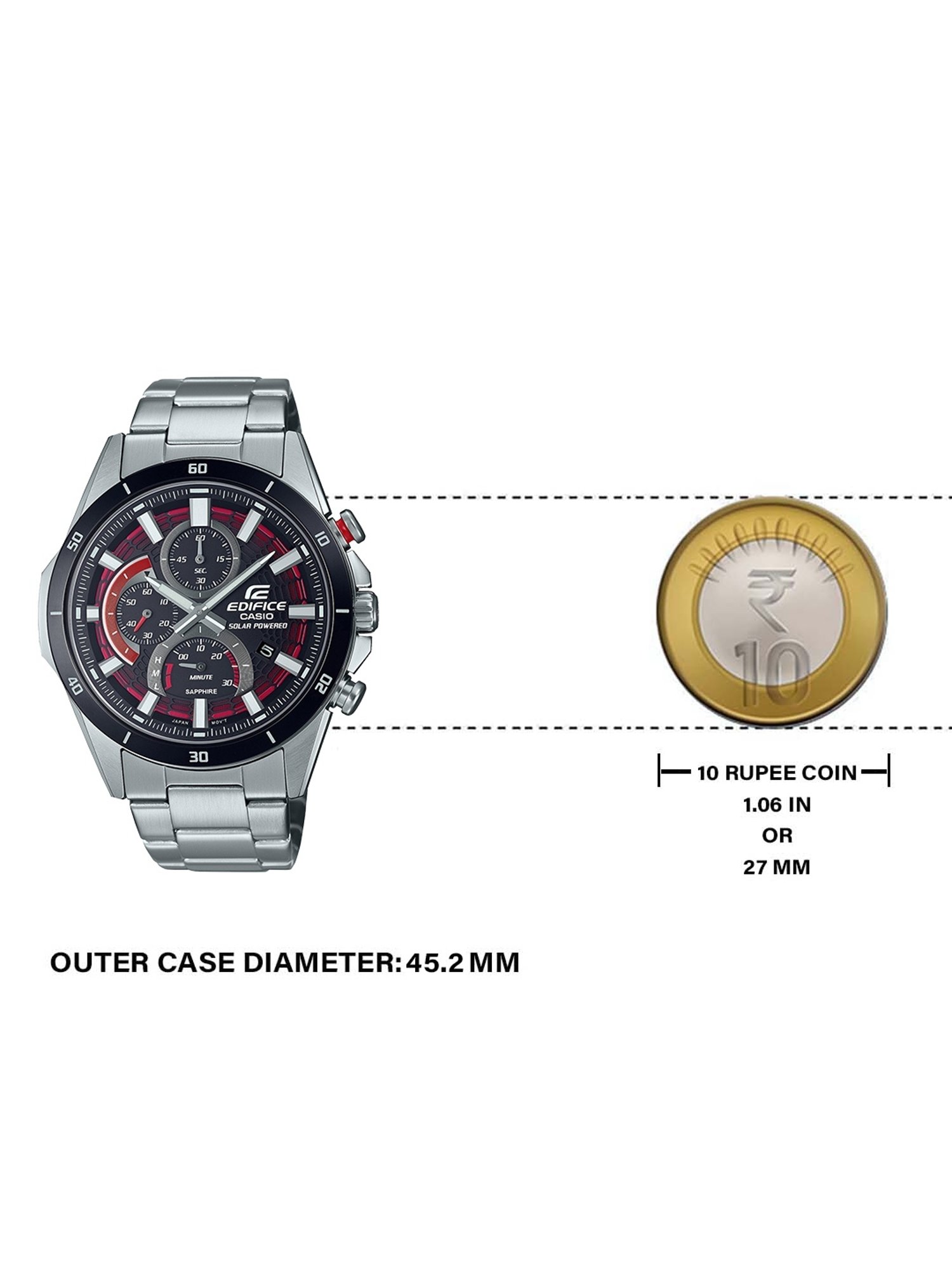 Casio EFS-S610DB-1AVUDF Edifice Analog Watch for Men (45 mm)