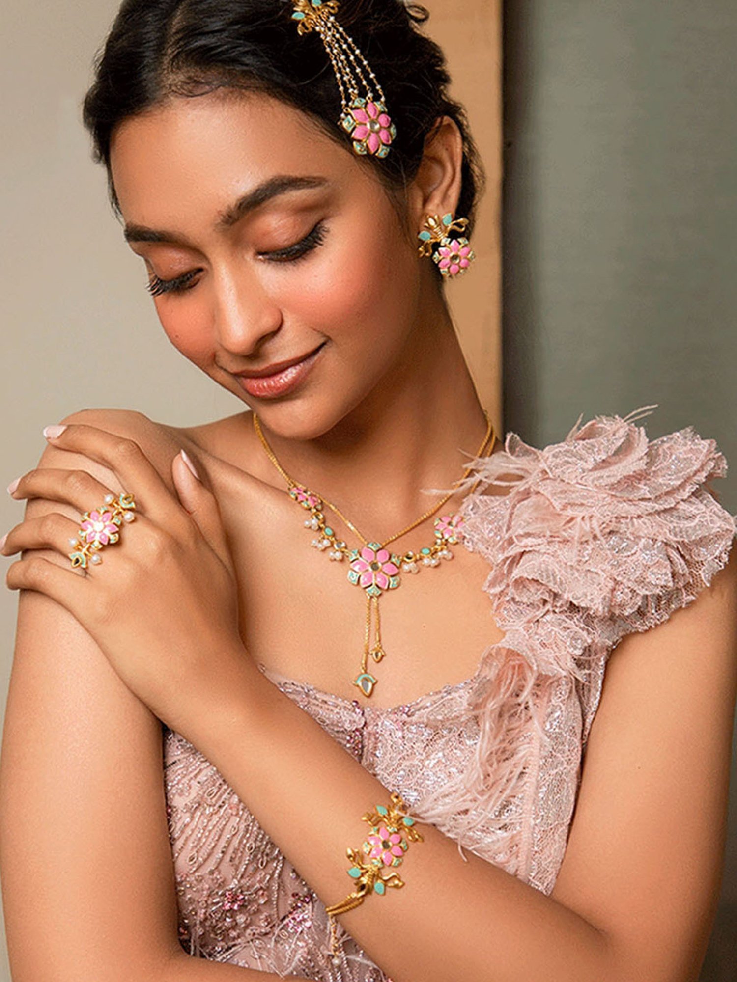 Shaya Gal Mithi 18k Gold Plated Brass Jhoomar