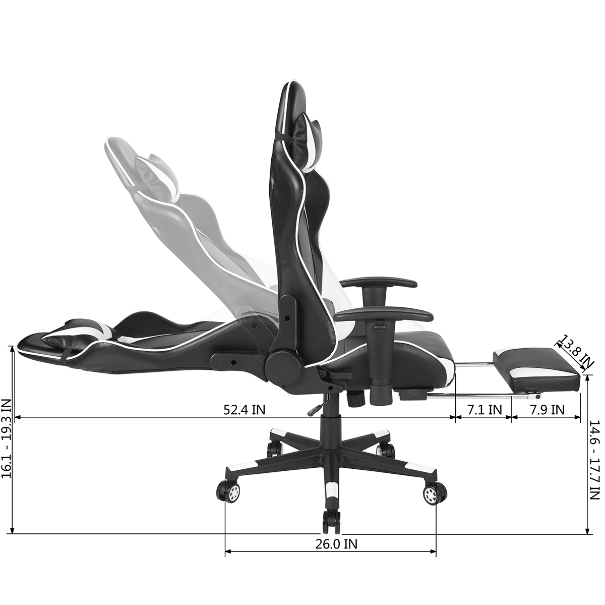 Racing Game Chair Office Gaming Chair PU Executive Computer Desk Seat