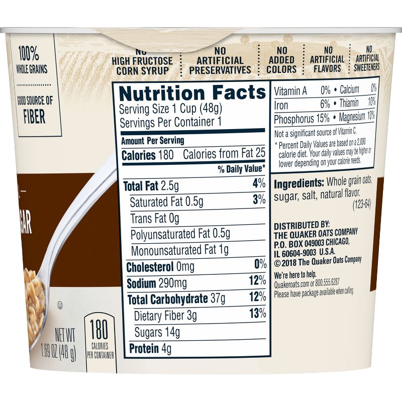 Quaker Express Maple Brown Sugar Oatmeal 1.69oz