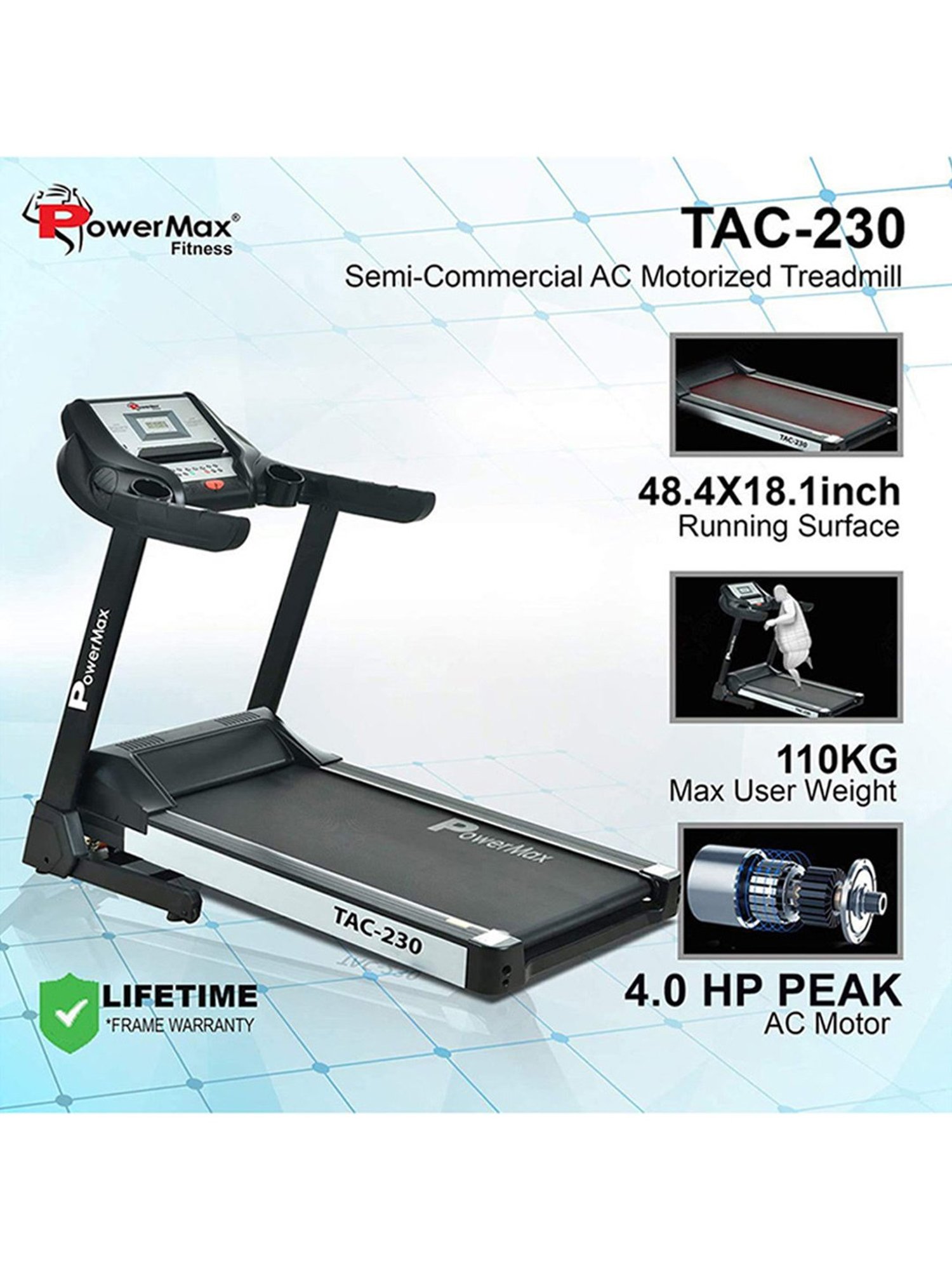 PowerMax Fitness B-S2 Spin Bike (Black)