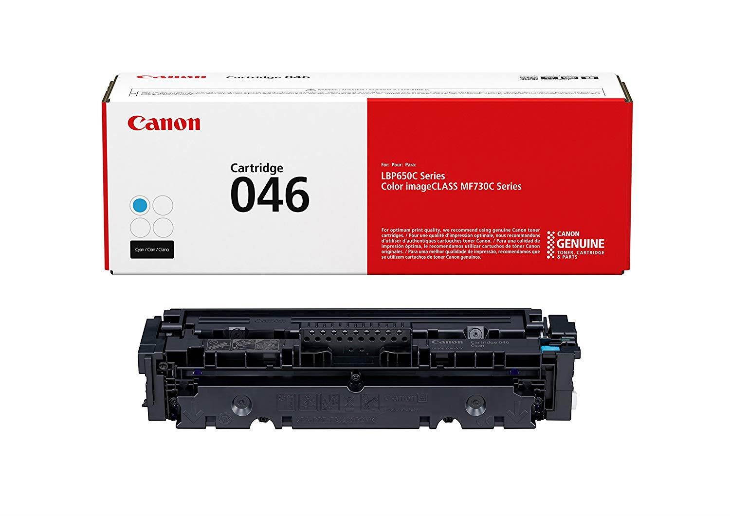 Canon 046 Toner Cartridge (Cyan, 1 Pack) in Retail Packaging