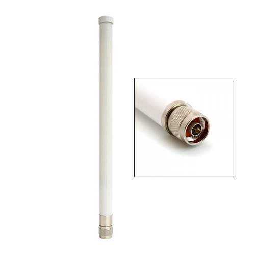 Alfa 9 dBi AOA-2458-79AM 2.4/5 GHz Dual Band Outdoor N-Male WiFi Omni Antenna