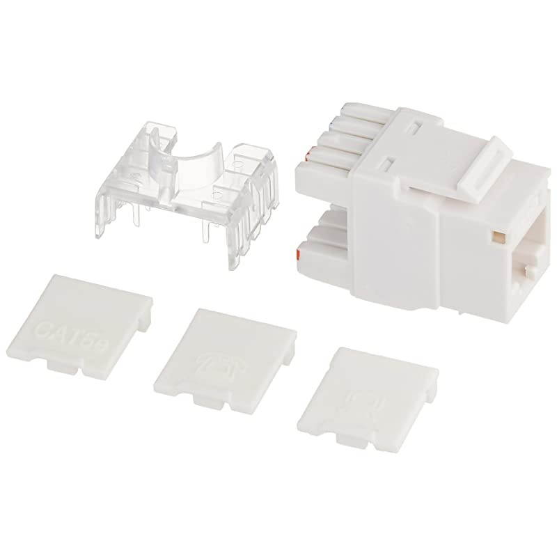 03791 Cat5e RJ45 Unshielded Keystone Jack White