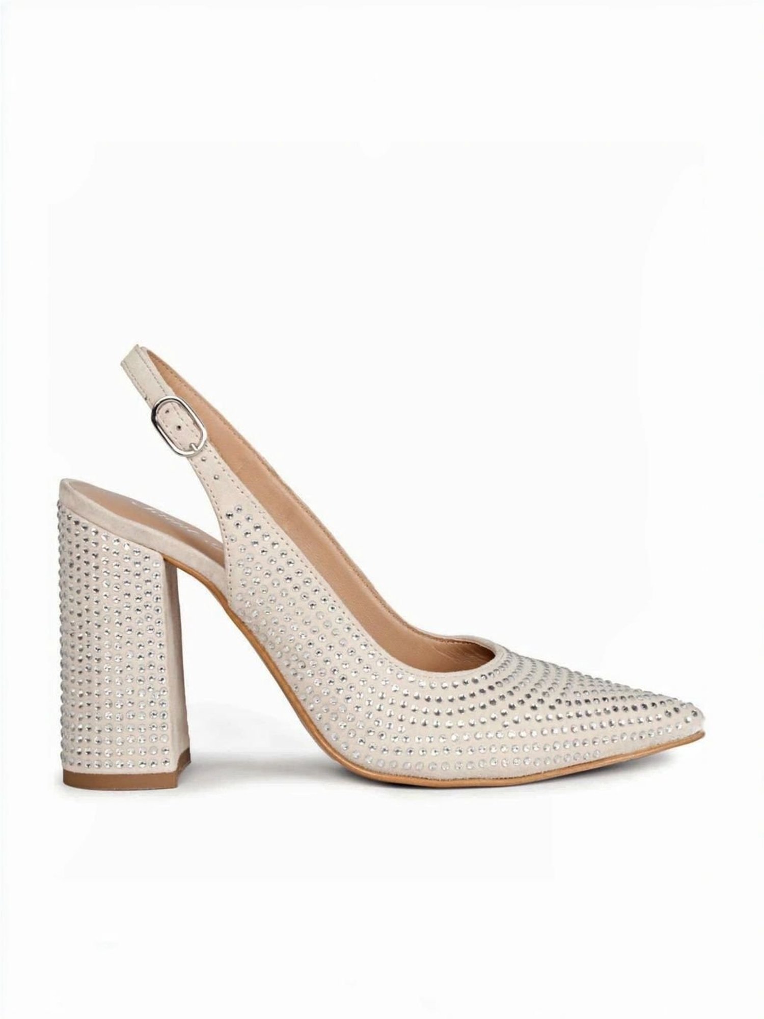 Saint G Women's Alyssa Off White Sling Back Sandals