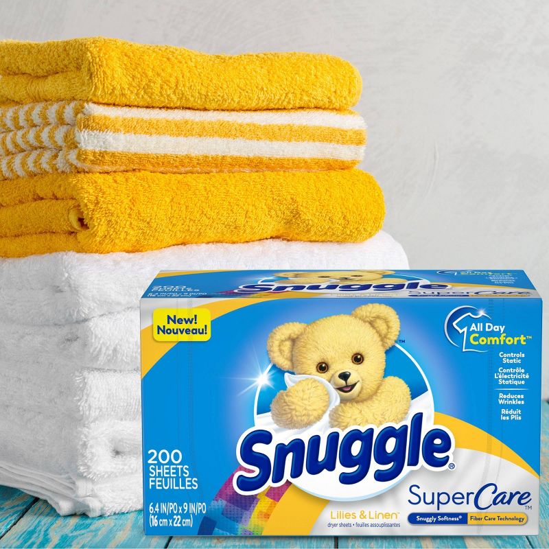 Snuggle Supercare Lilies & Linen Dryer Sheets - 200ct