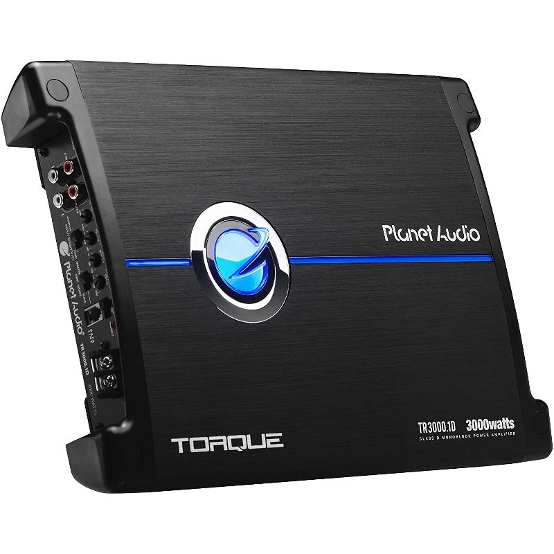Planet Audio TR3000.1D Monoblock Car Sub Amplifier, 3000W, 1 Ohm Stable (2 Pack)