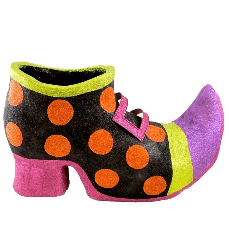 Halloween Witch Polka Dot Shoe Witch  -  Decorative Figurines