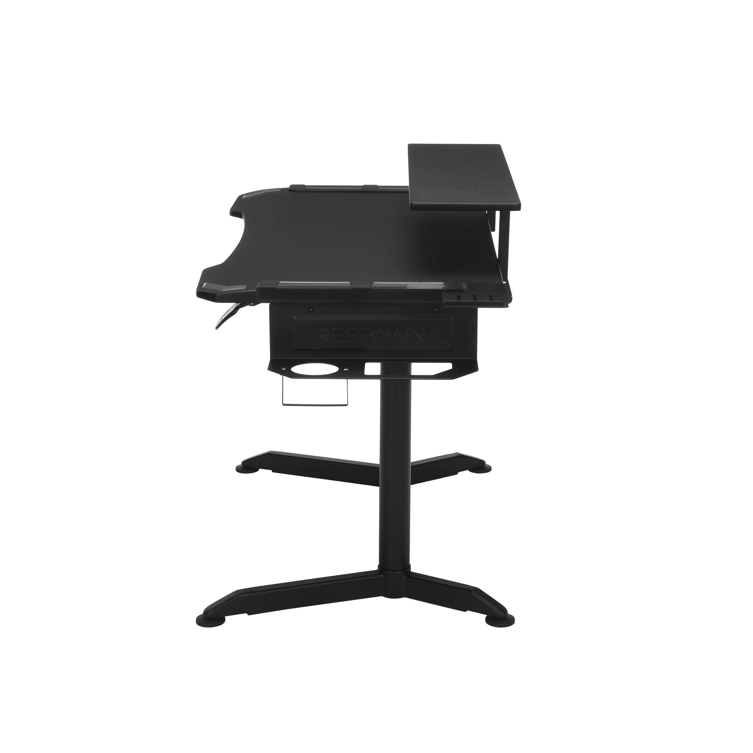 RESPAWN 3010 Gaming Computer Desk - Ergonomic Height Adjustable Gaming Desk, in Gray (RSP-3010-GRY)
