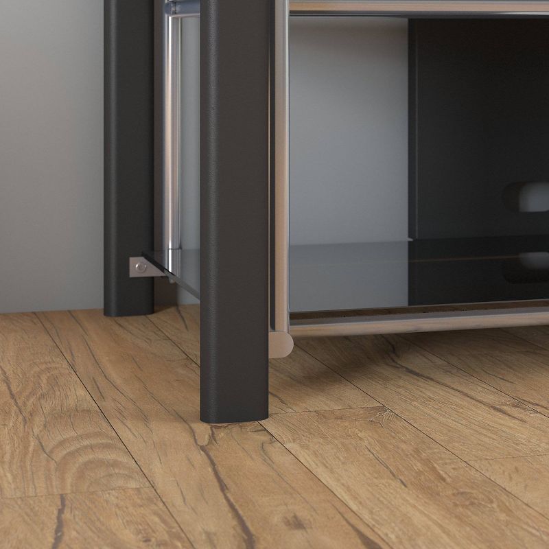 65" Midnight Mist TV Stand for Flat Screens Black - Bush Furniture