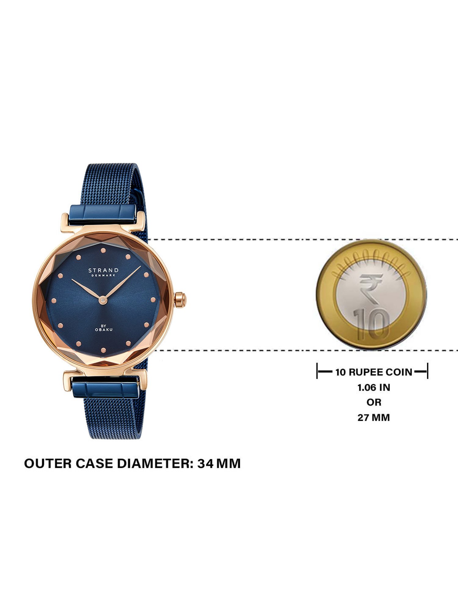 Strand By Obaku S731LXVLML Guava Ocean Analog Watch for Women