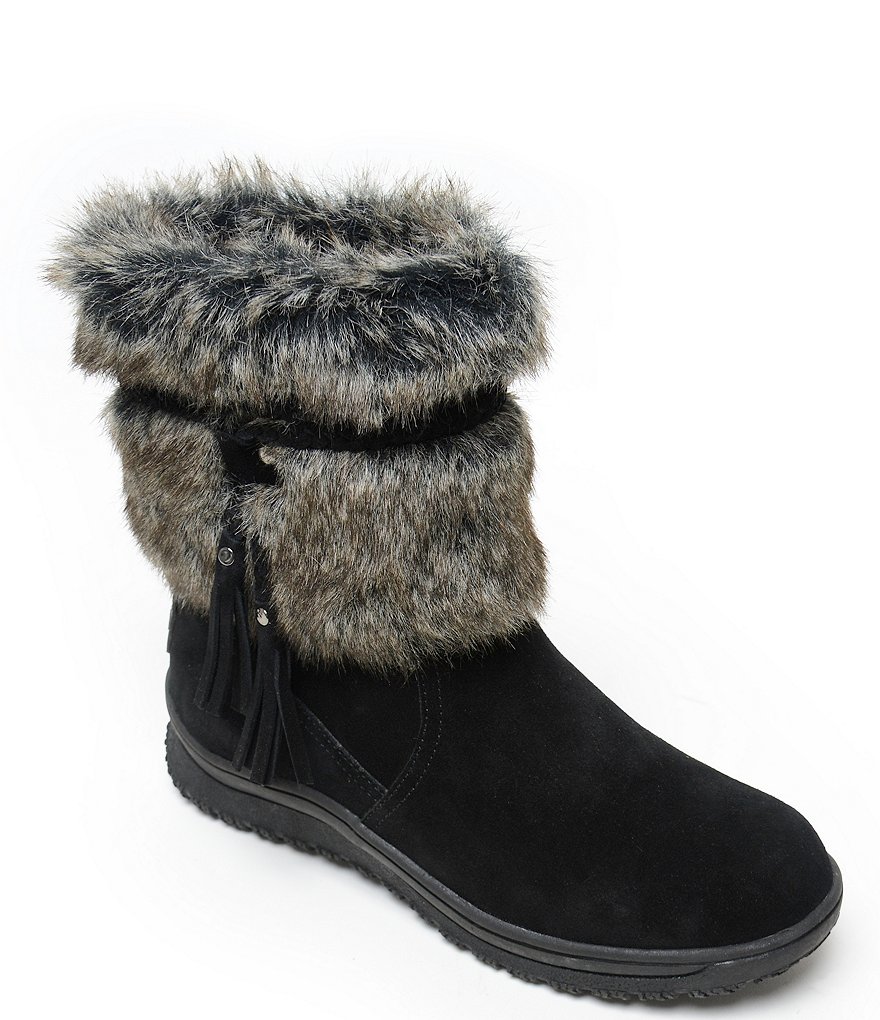 bionica Denali 2 Collection Derinda Waterproof Leather Block Heel Lug Sole Combat Booties