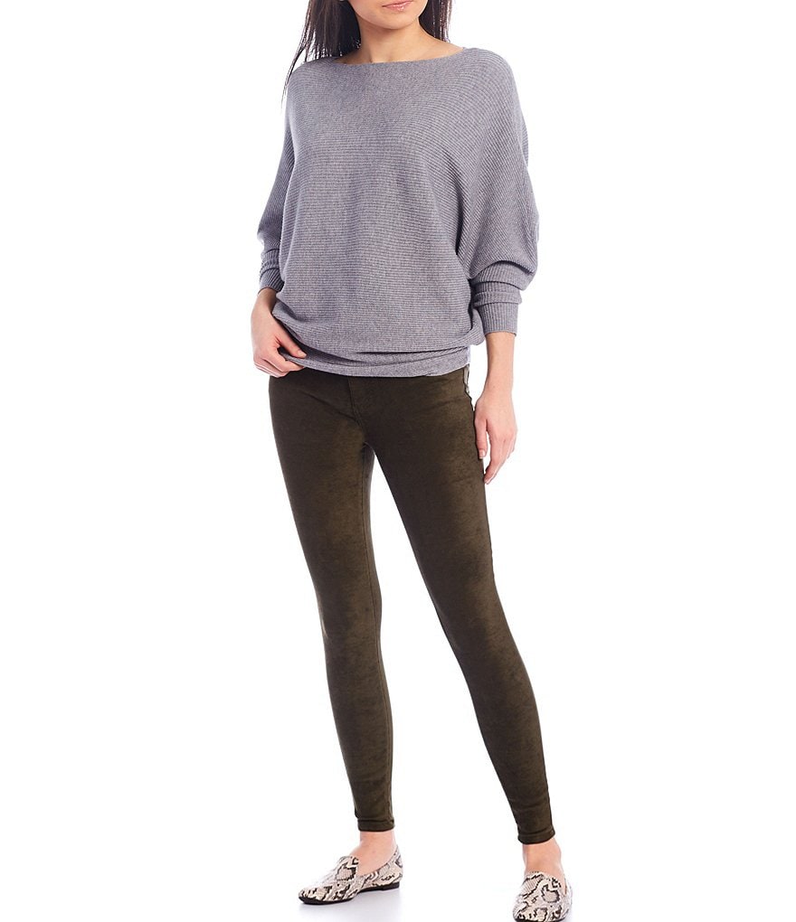 KUT from the Kloth Connie Faux Suede High Rise Skinny Ankle Jeans