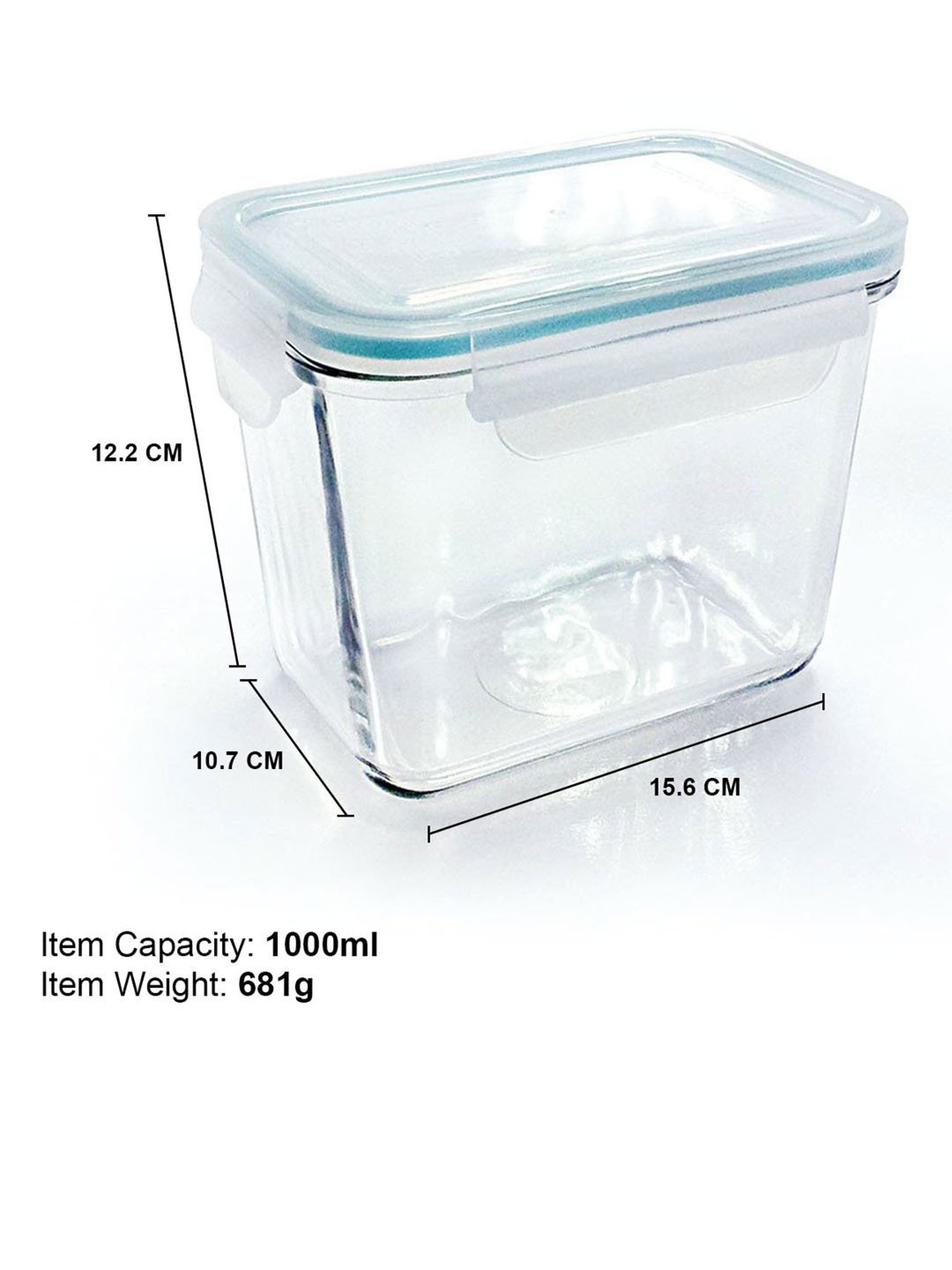 Borosilicate Glass Containers with Lids Microwave Safe Container for Glass Food Storage Containers
