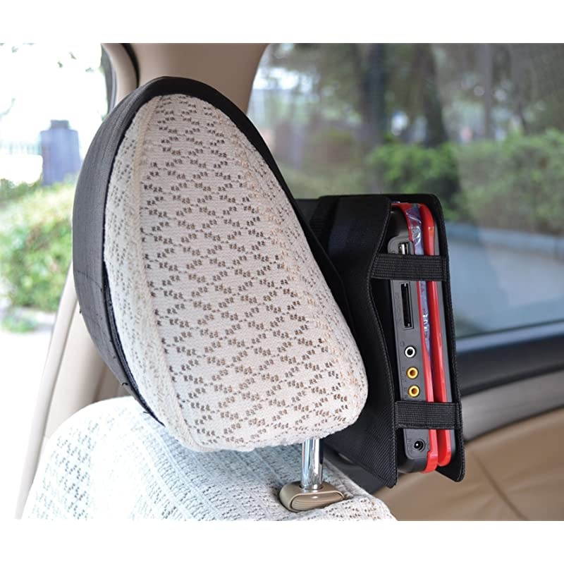Car Headrest Mount for Swivel & Flip Style Portable DVD Player-9 Inch