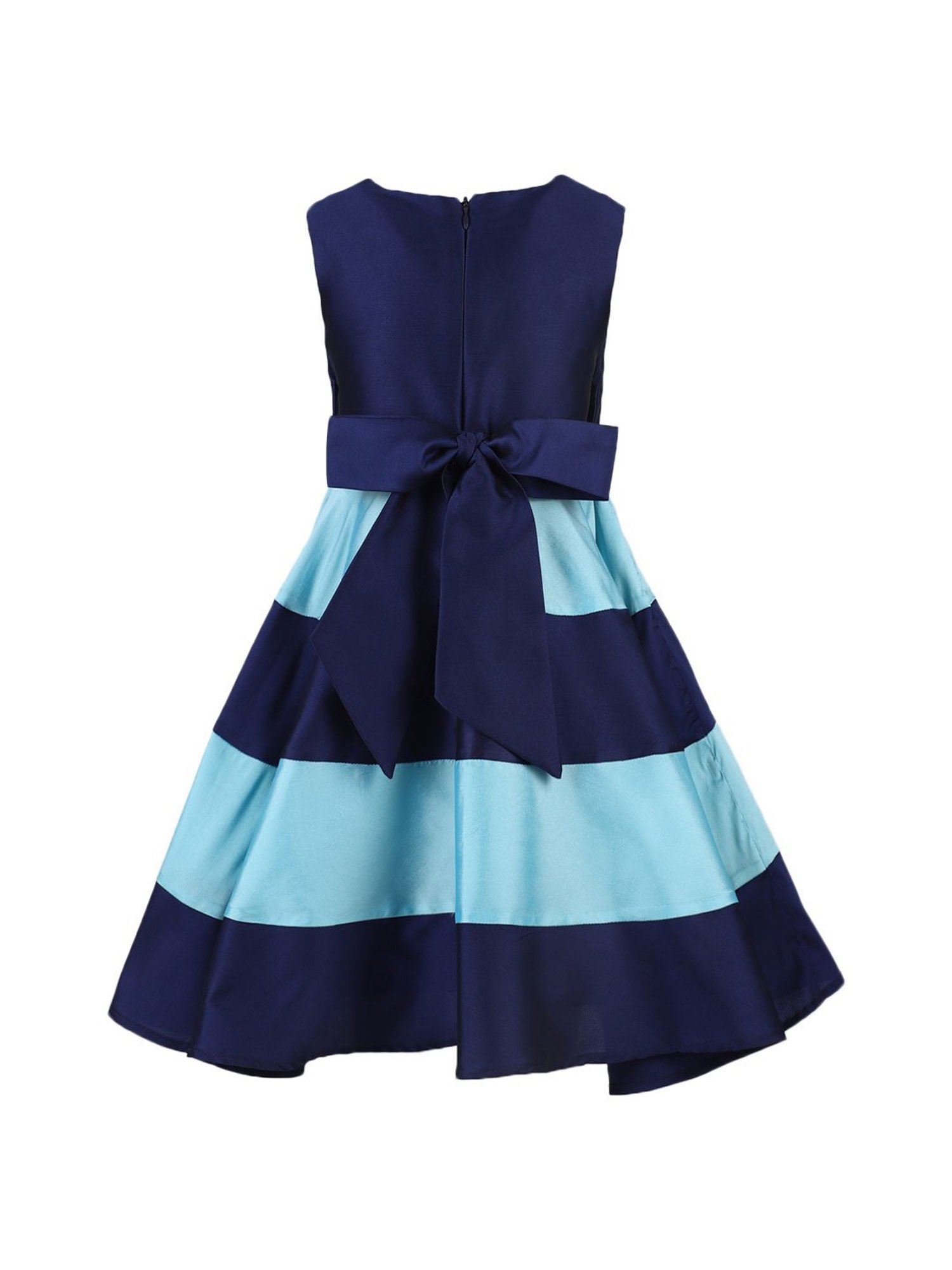 A Little Fable Kids Blue Embellished Dress