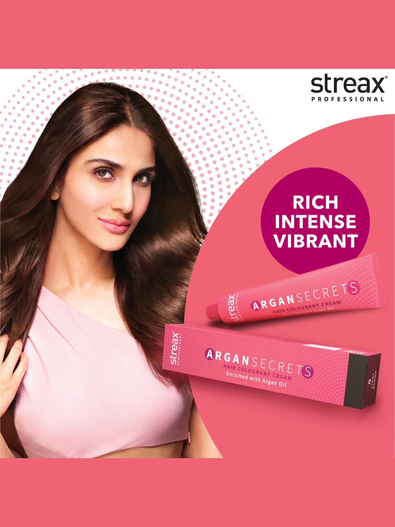 Streax Professional Argan Secret Hair Colourant Cream 3.16 Burgundy - 60 gm
